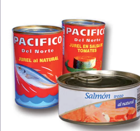 Pacifico Del Norte canned jack mackerel (Jurel) — FoodCorp Chile export line